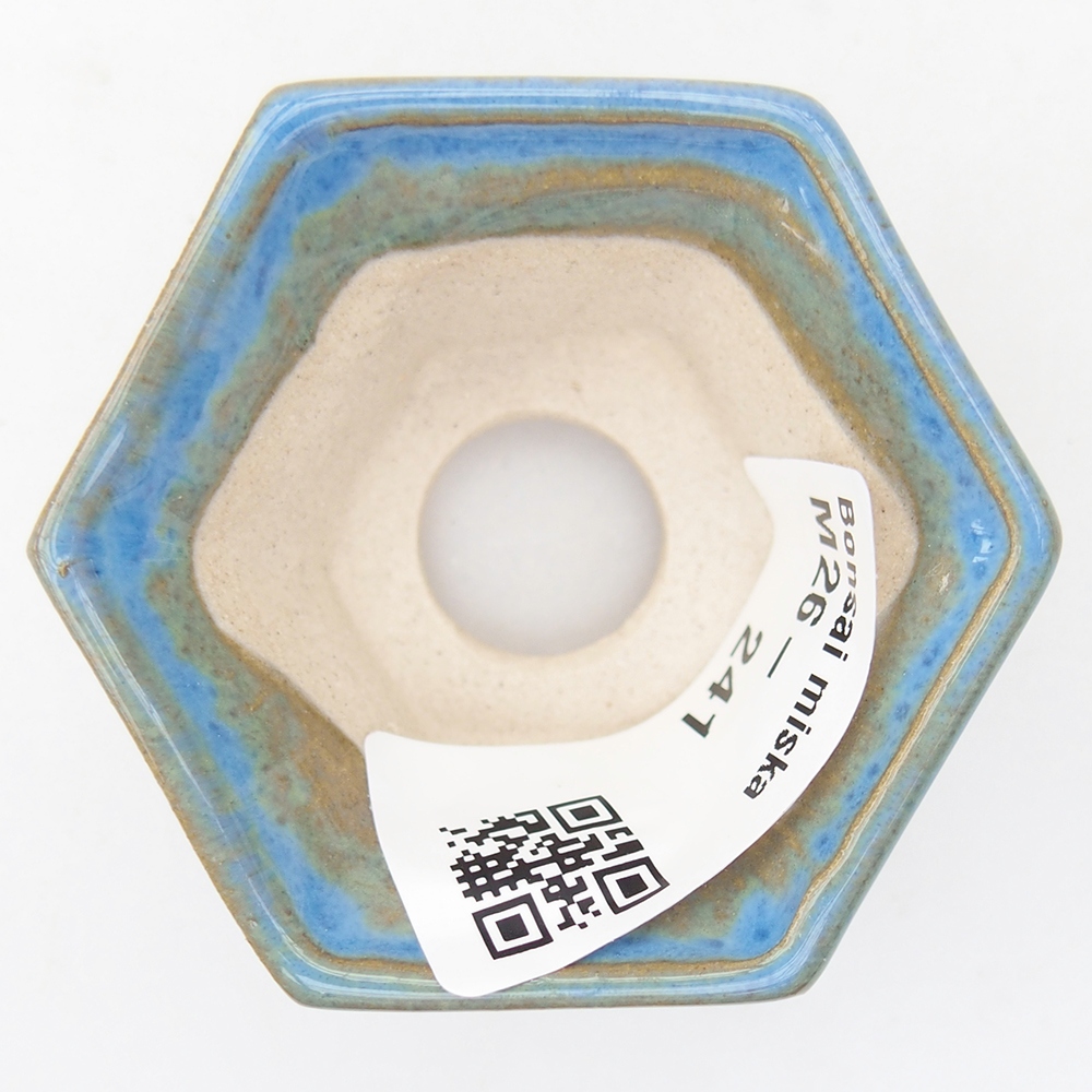 Mini bonsajová miska 5,5 x 5 x 3 cm, farba modrá