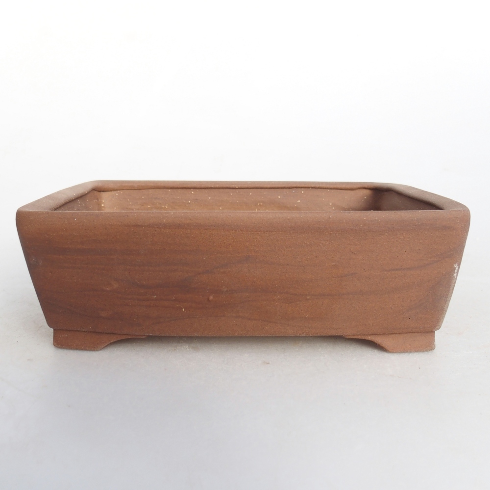 Keramická miska na bonsaje 14,5 x 12,5 x 5 cm, hnedá