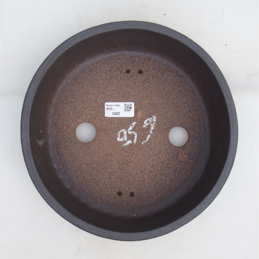 Miska na bonsaj 27 x 27 x 7,5 cm , farba hnedá