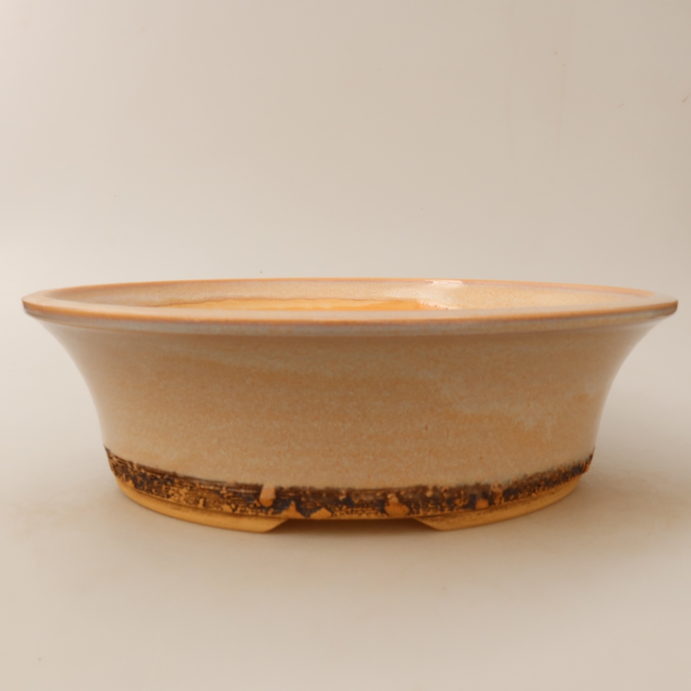 Keramická miska na bonsaje 29 x 29 x 8,5 cm, farba béžová