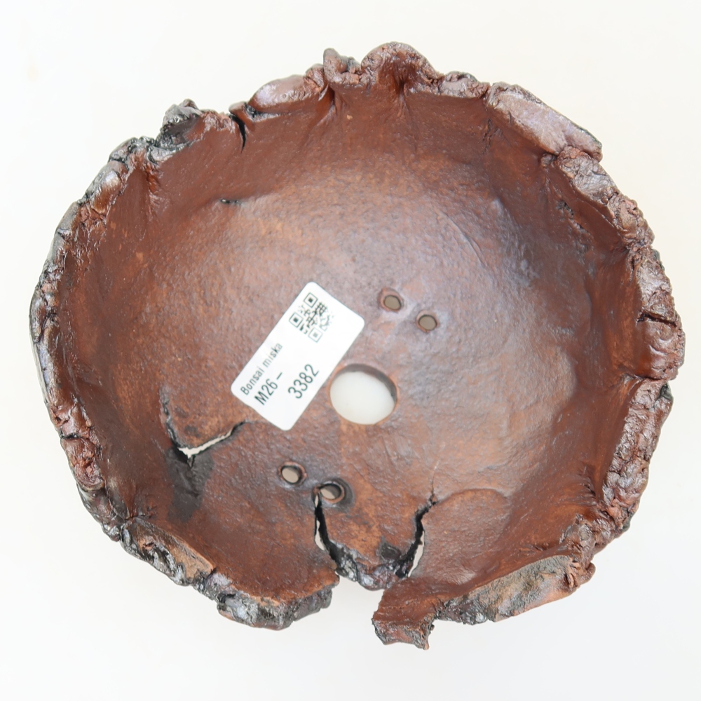 Keramická škrupina 14,5 x 14 x 8,5 cm, farba hnedá