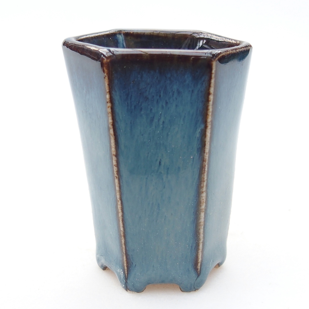 Mini bonsajová miska 4 x 3,5 x 5,5 cm, farba modrá