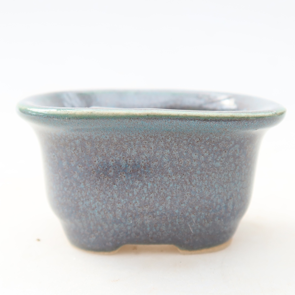 Keramická miska na bonsai 6 x 5 x 3 cm, farba sivá