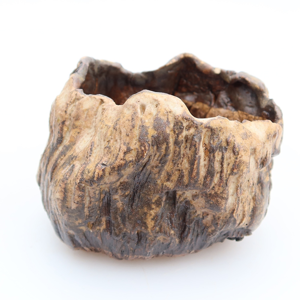Keramická škrupina  6,5 x 5 x 6 cm, farba hnedá