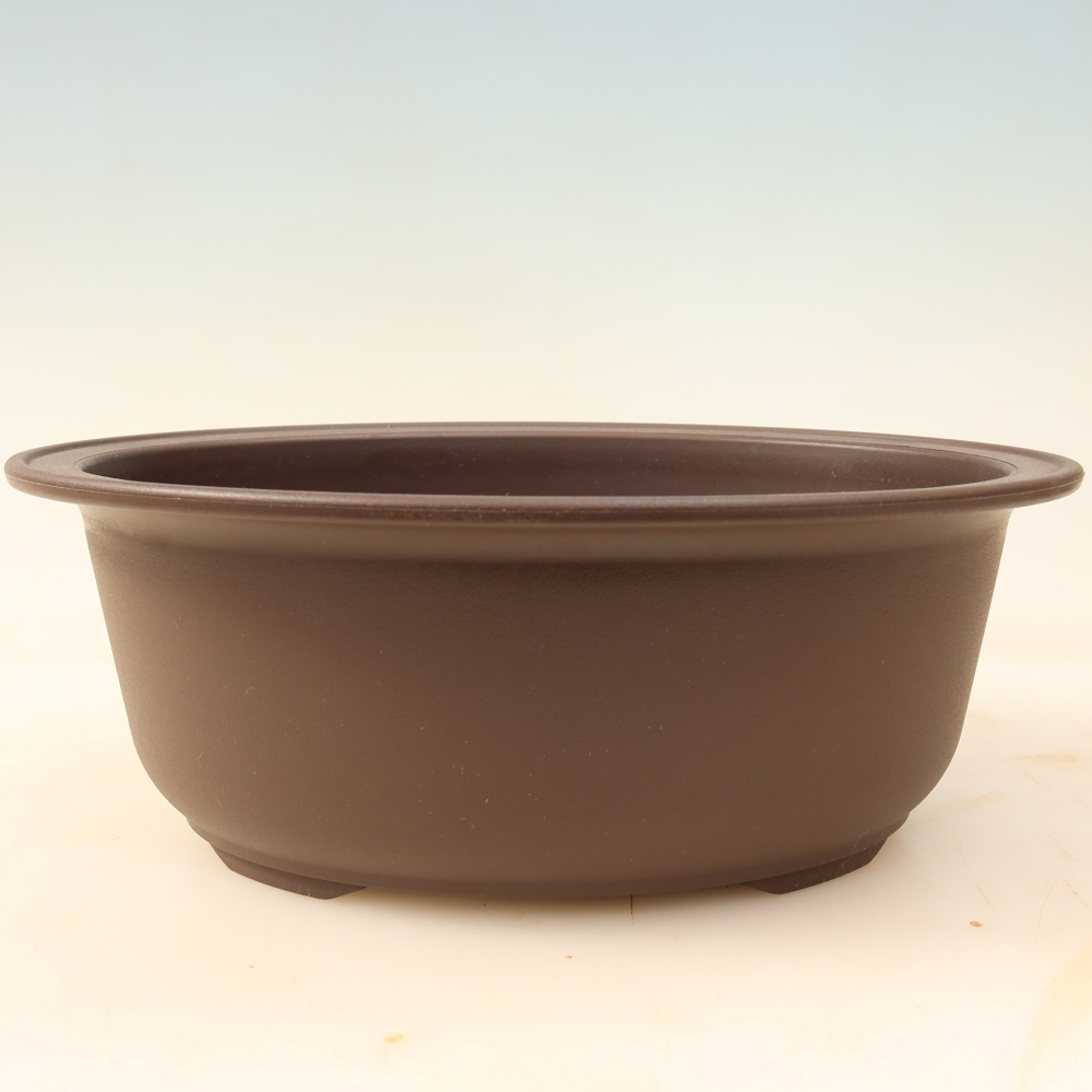 Plastová miska na bonsaje MP-28, hnedá – 24,5 × 19 × 9 cm