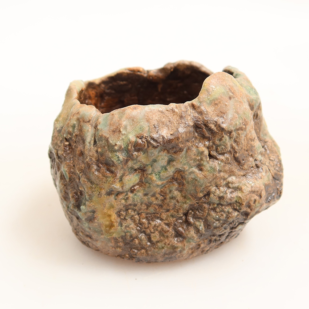 Keramická škrupina  6 x 5 x 6 cm, farba zelená
