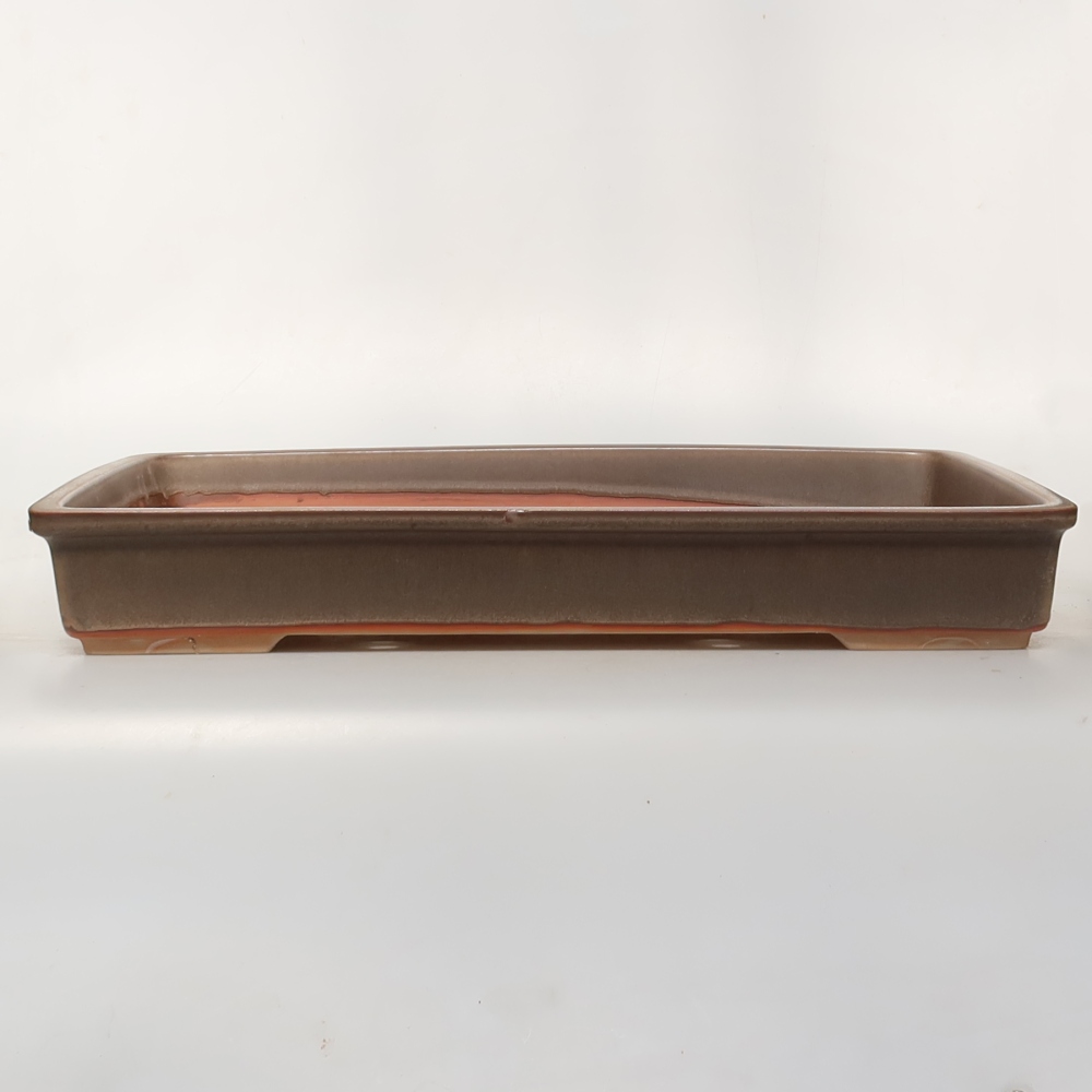 Keramická Miska 45 x 29 x 6,5 cm, farba hnedá