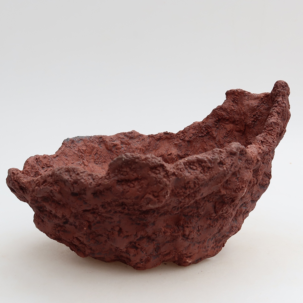 Keramická škrupina 20 x 17 x 12,5 cm, farba hnedá