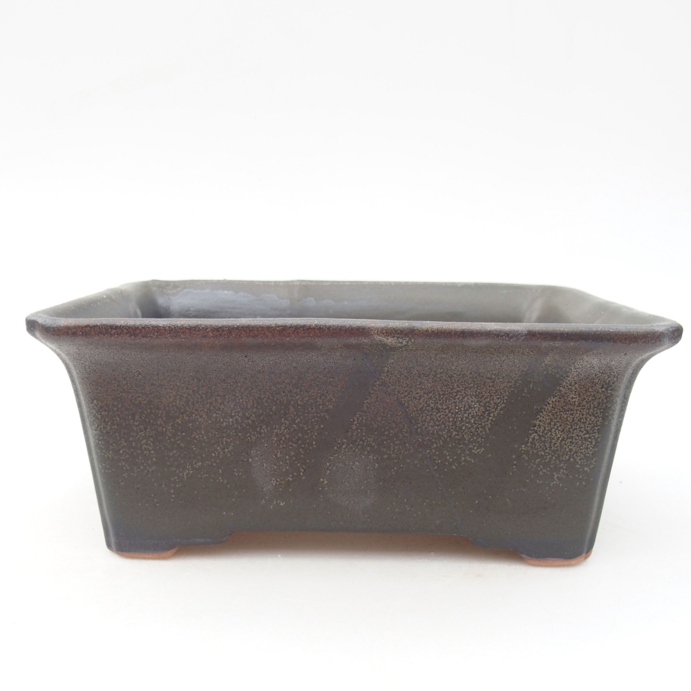 Keramická bonsai miska 18 x 14 x 7 cm, farba šedá