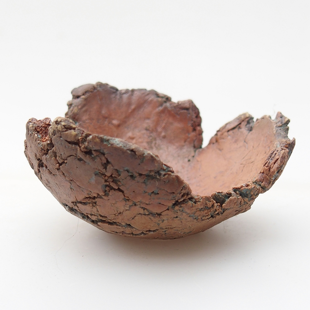 Keramická mušľa 7,5 x 7 x 4 cm , farba zelená
