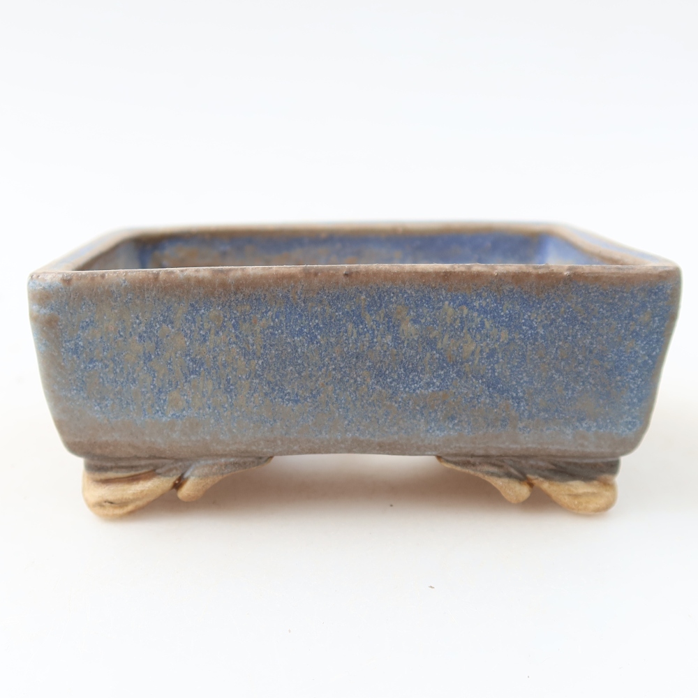 Keramická miska na bonsai 10 x 8 x 4 cm, farba modrá