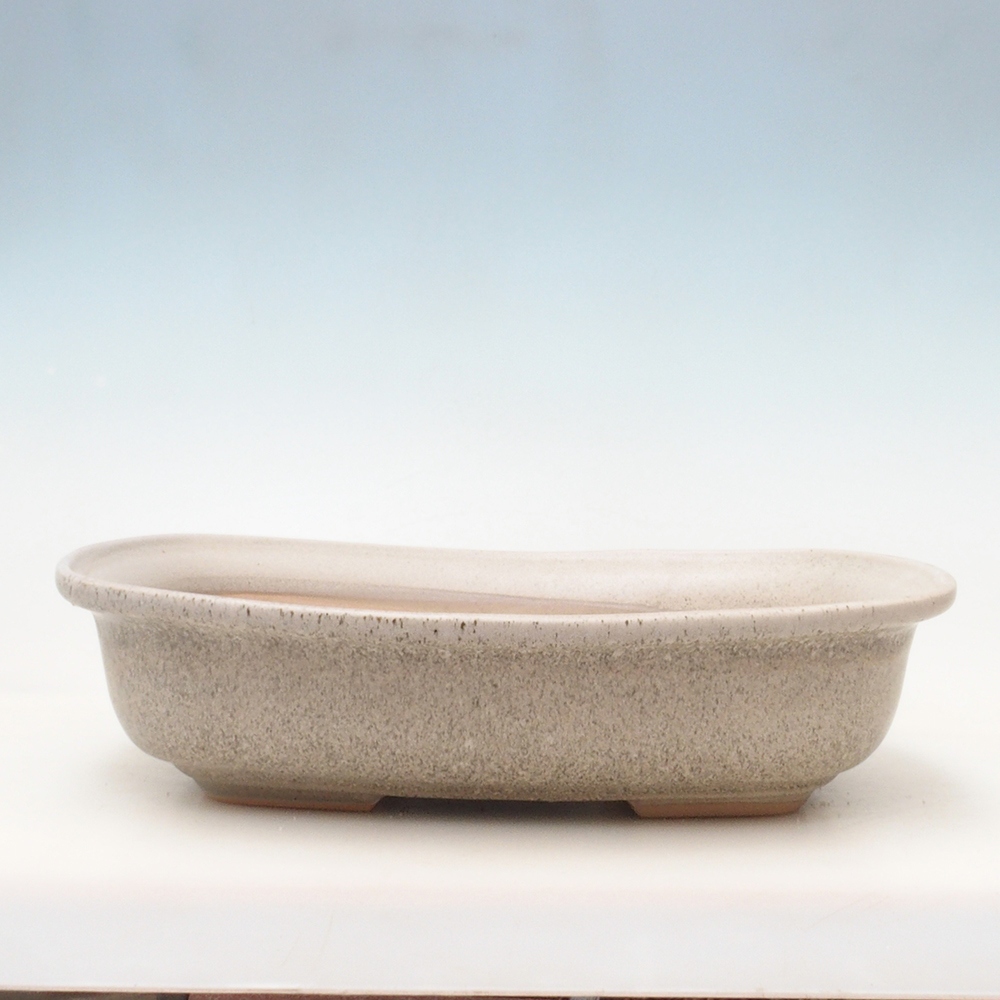 Bonsai miska + podmiska H10 – 37 x 28 x 9 cm. - béžová
