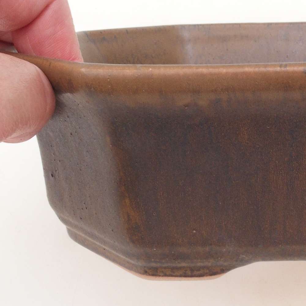 Bonsai miska H14 - 17,5 x 17,5 x 6 - hnedá