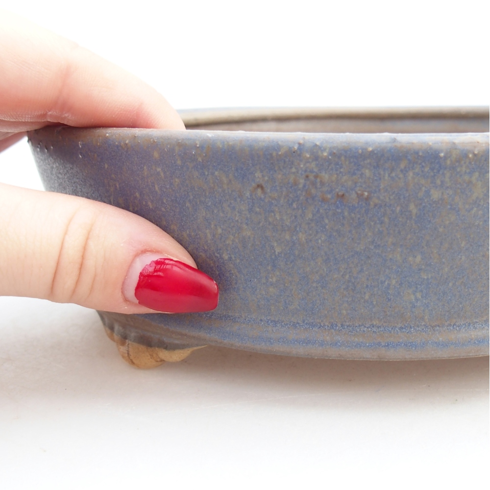 Keramická bonsajová miska 25 x 20 x 7,5 cm, zelená