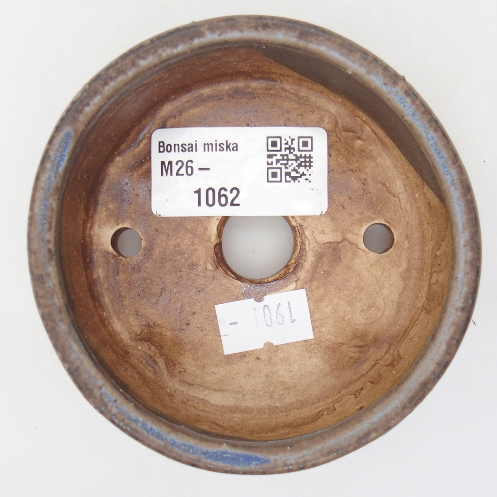 Keramická miska na bonsaje 9 x 9 x 3,5 cm, farba modrá