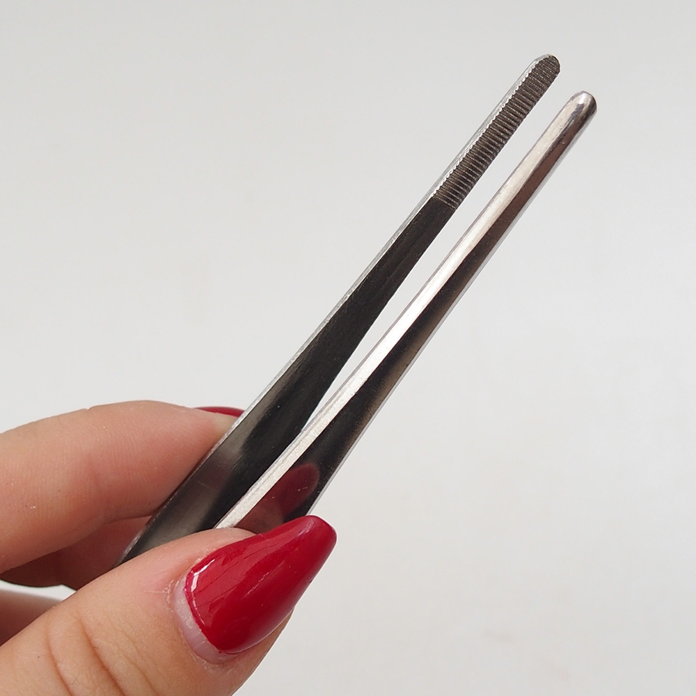 Špachtľa a pinzeta 22 cm - nerezová oceľ