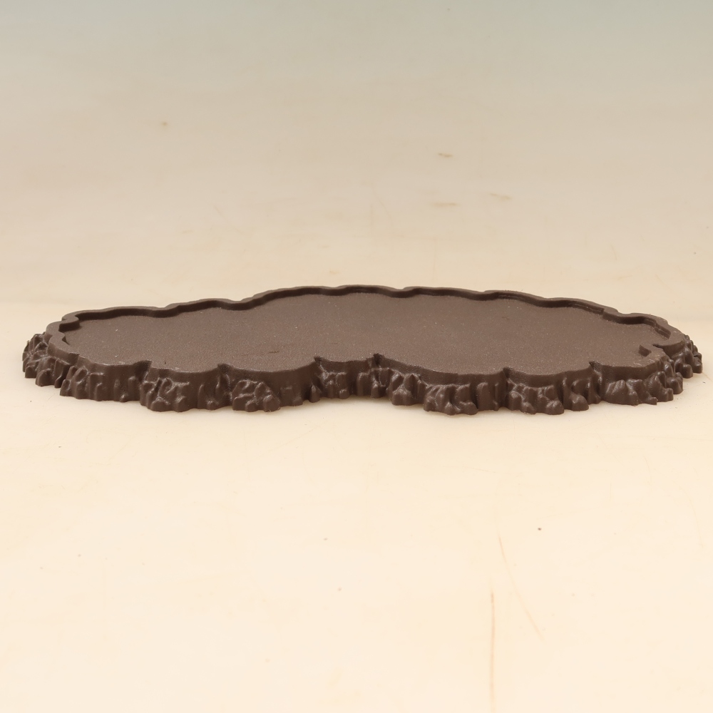 Plastový podstavec pod bonsai 22,5 x 12 x 1 cm, farba hnedá