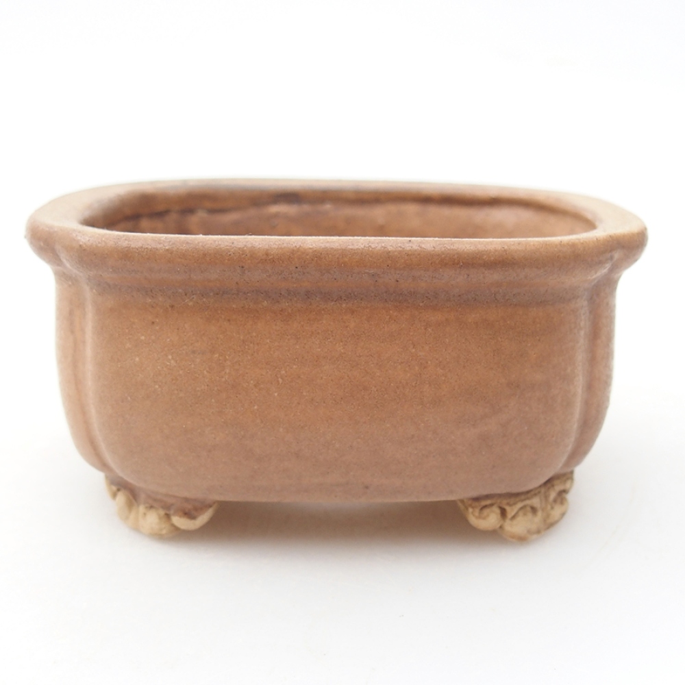 Keramická bonsai miska 7,5 x 7 x 4 cm, farba ružová