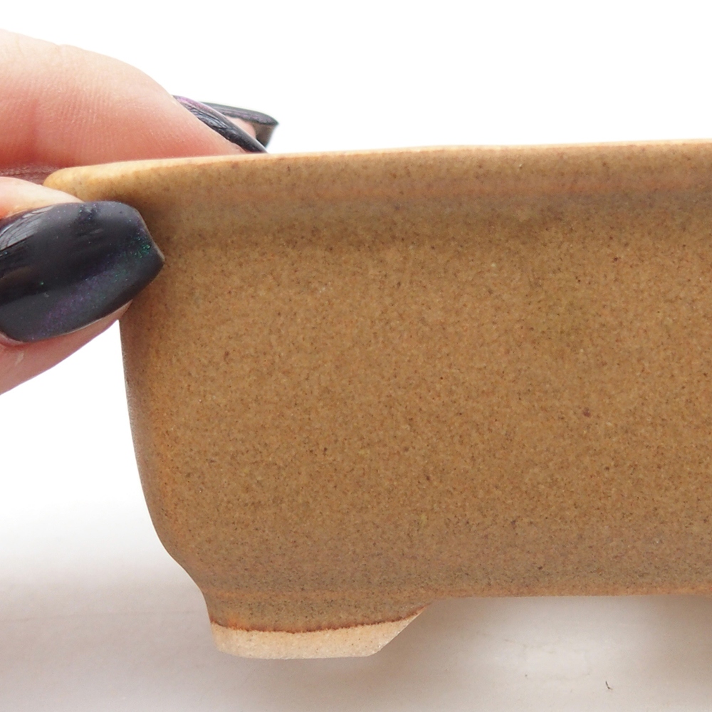 Mini bonsajová miska 9 x 7 x 4,5 cm, hnedá