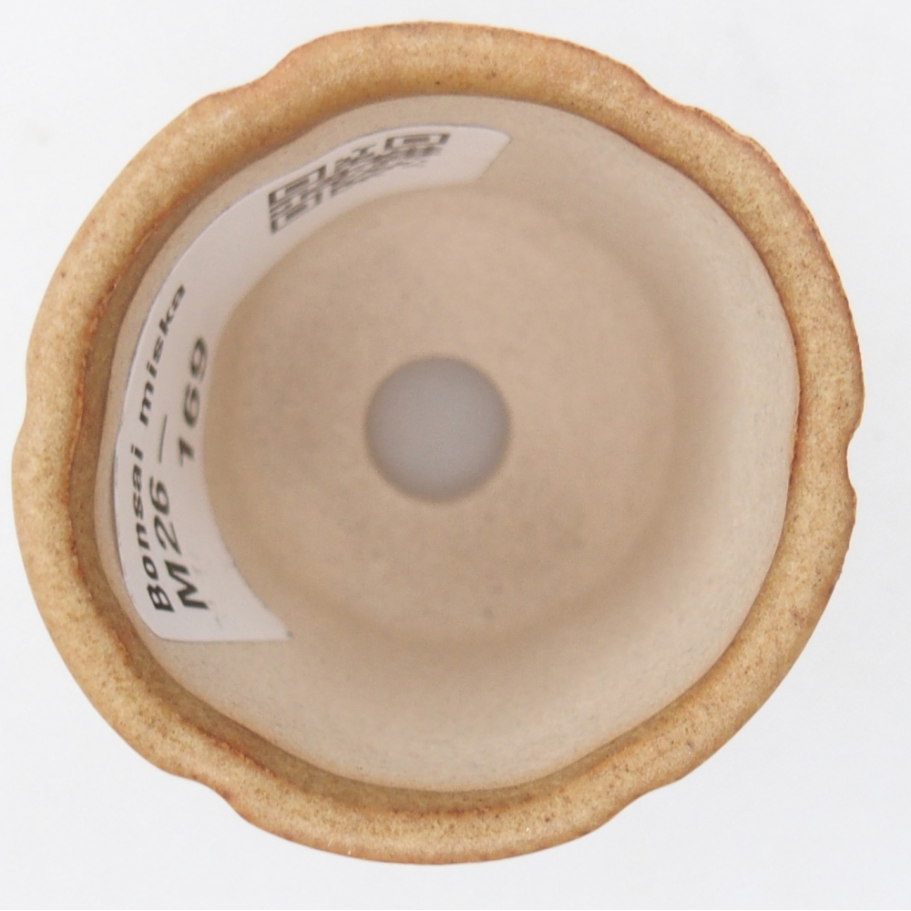 Mini bonsajová miska 4 x 4 x 4,5 cm, hnedá