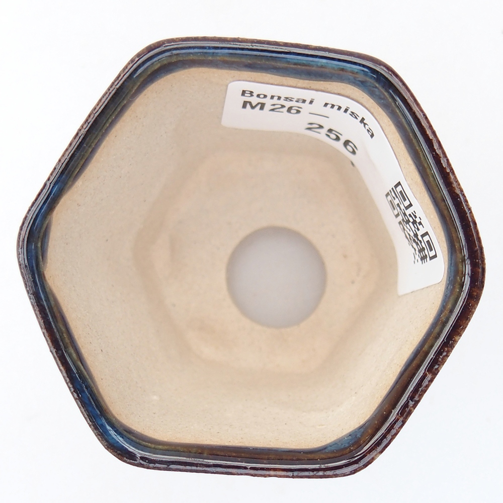 Mini bonsajová miska 5,5 x 5 x 5 cm, farba modrá