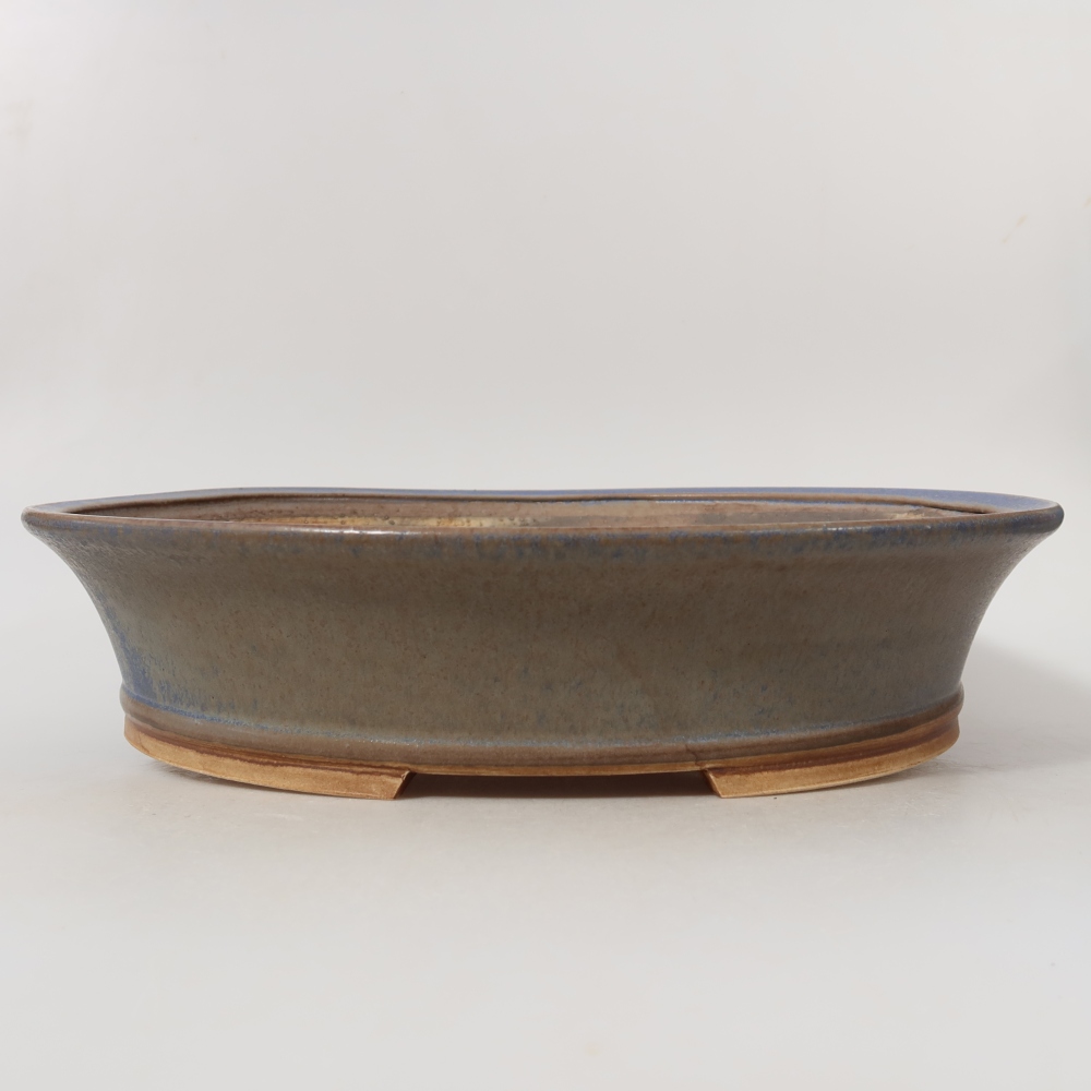Keramická miska na bonsaje 31,5 x 28 x 7 cm, farba modrá