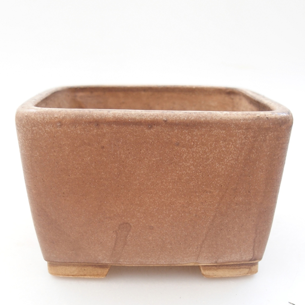 Keramická bonsai miska10,5 x 10,5 x 7 cm, farba ružová