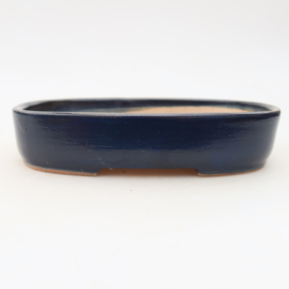 Keramická miska na bonsaje 16 x 11 x 3,5 cm, farba modrá