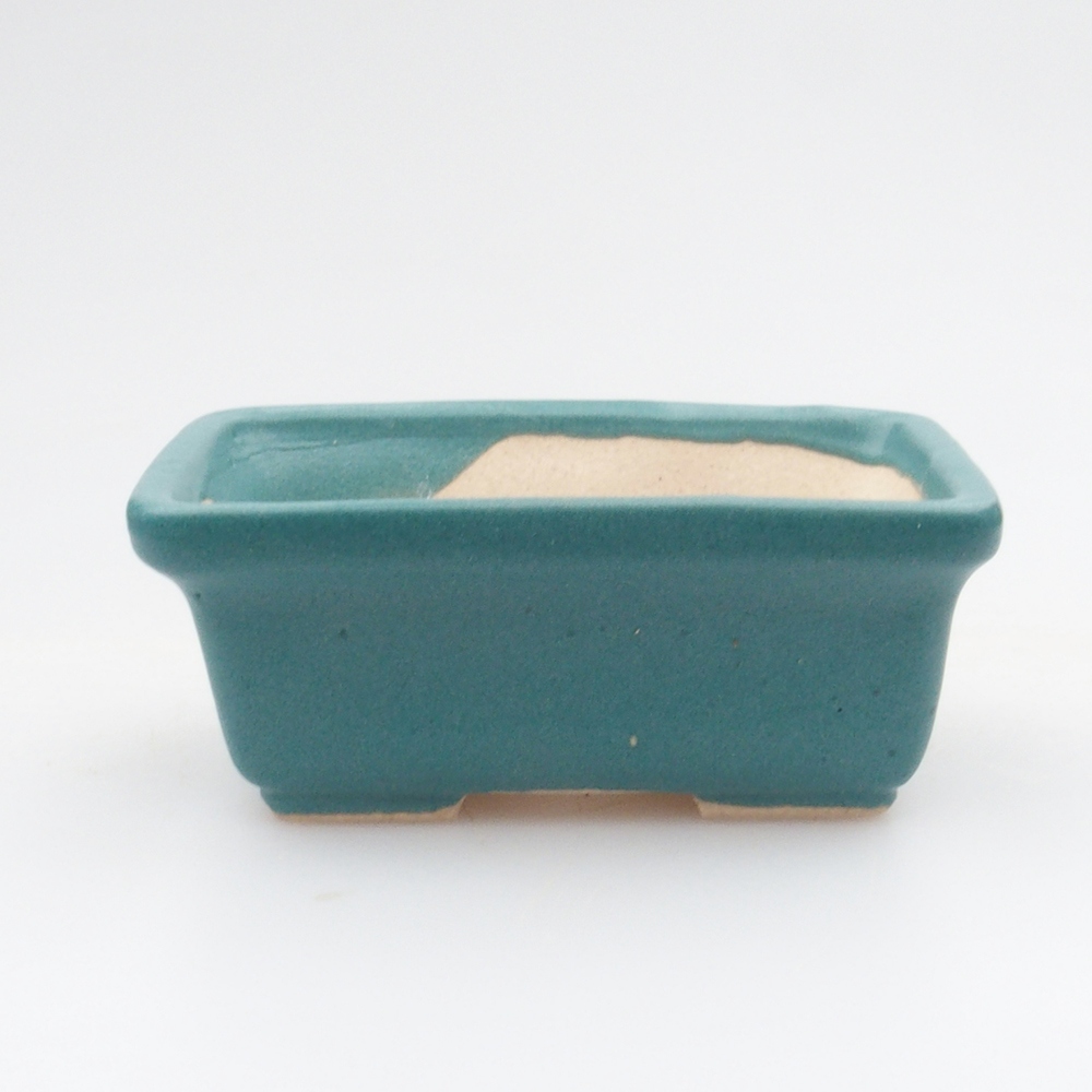 Keramická bonsai miska 6,5 x 4 x 2,5 cm, farba modrá