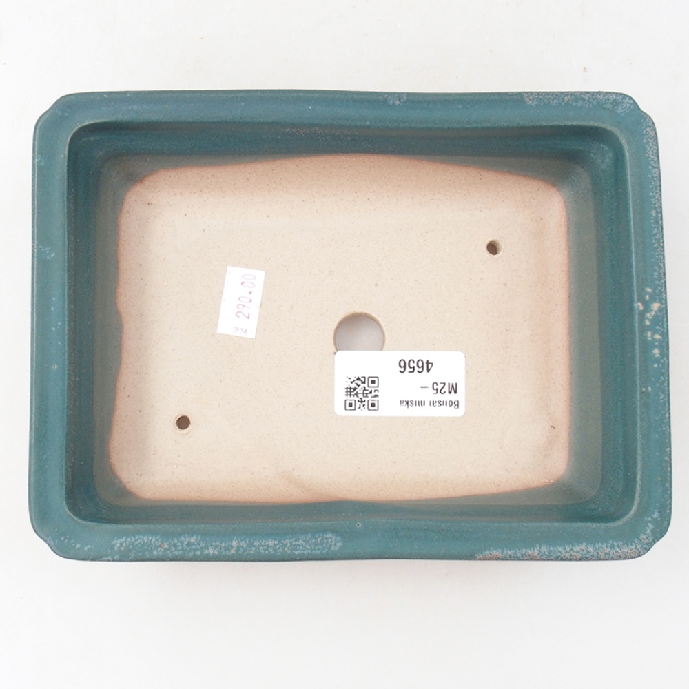Keramická bonsai miska 17,5 x 13 x 4 cm, farba modra