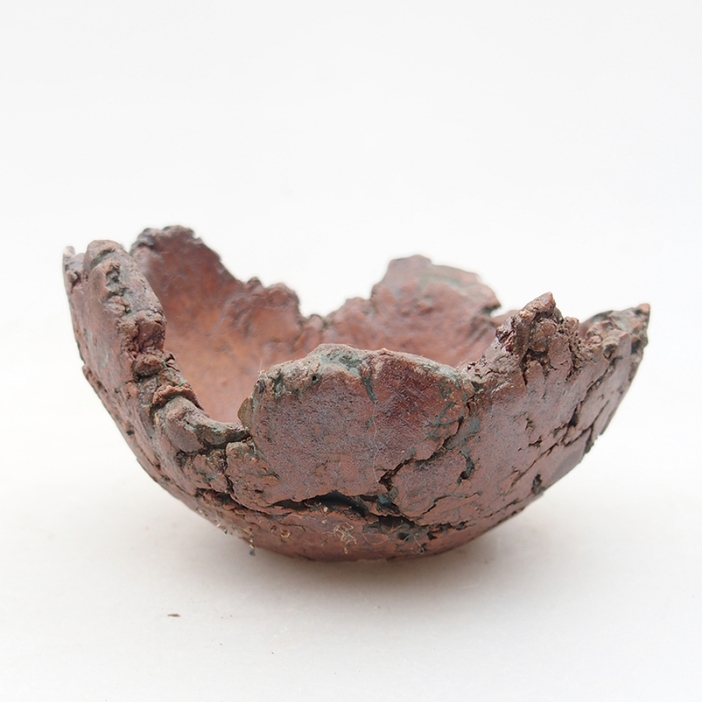 Keramická Škrupina 9 x 9 x 5 cm, farba zelená