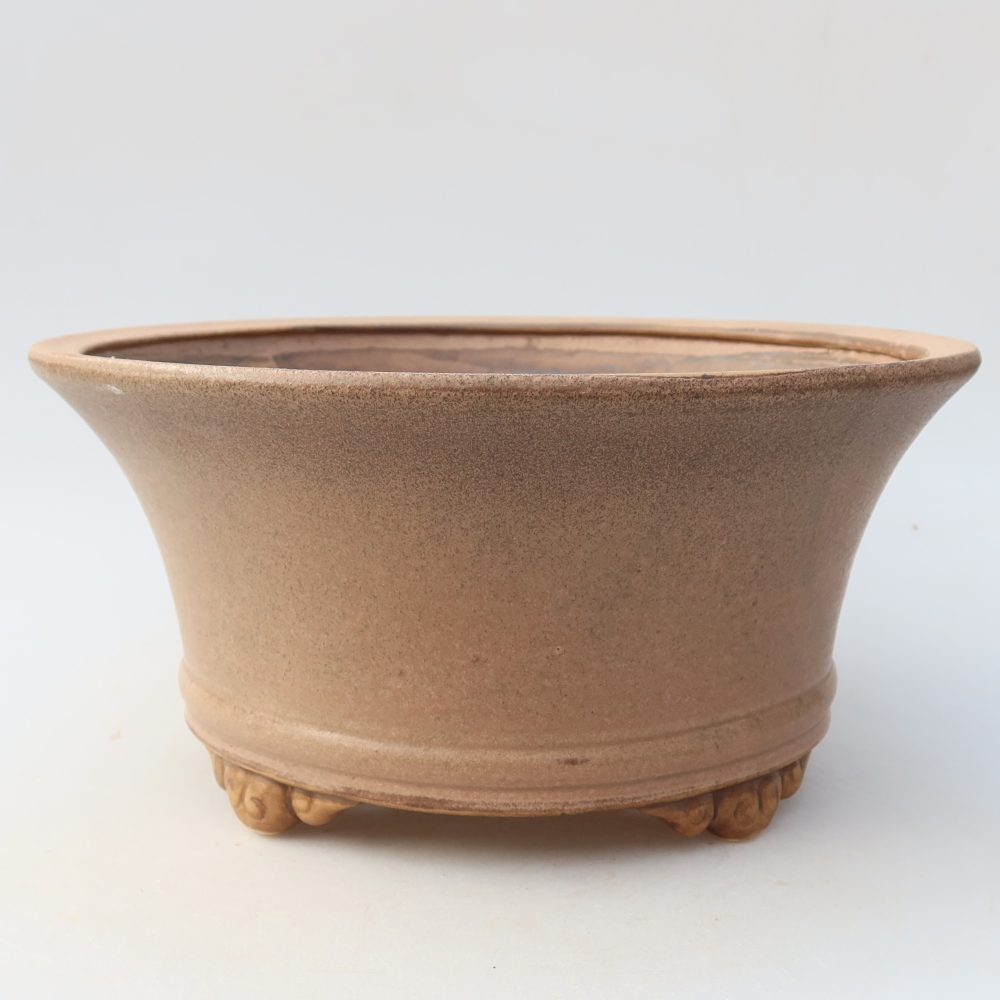 Keramická miska na bonsai 24,5 x 24,5 x 11,5 cm, farba ružová