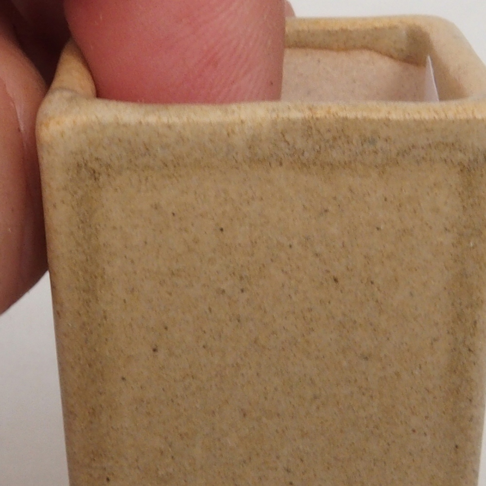 Mini bonsai miska 3 x 3 x 5,5  cm, farba hnedá