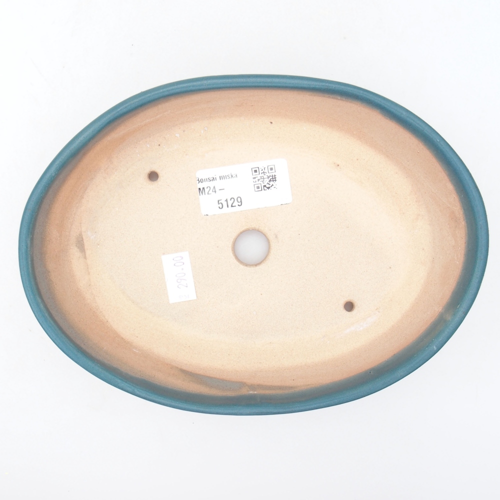 Keramická bonsai miska 18,5 x 13,5 x 4,5 cm, farba modra
