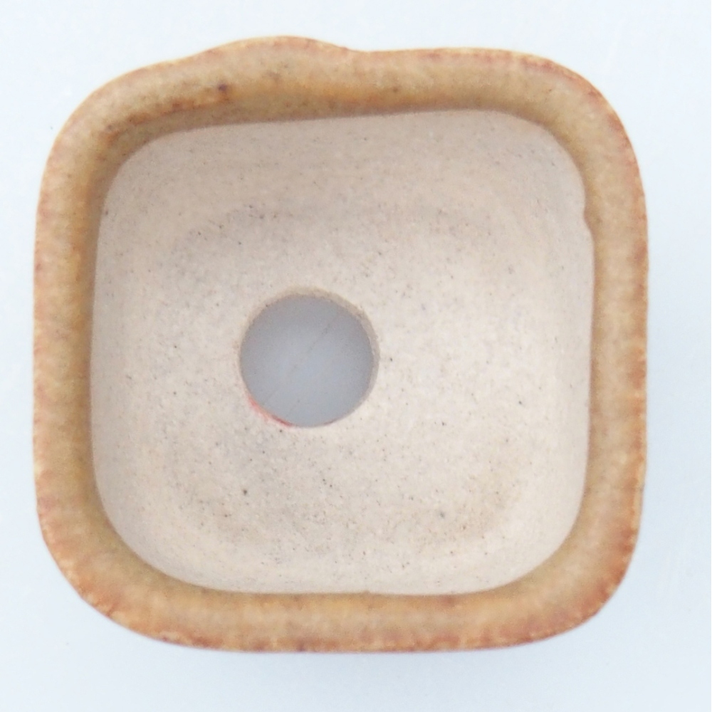 Mini bonsajová miska 2,5 x 2,5 x 1,5 cm, hnedá