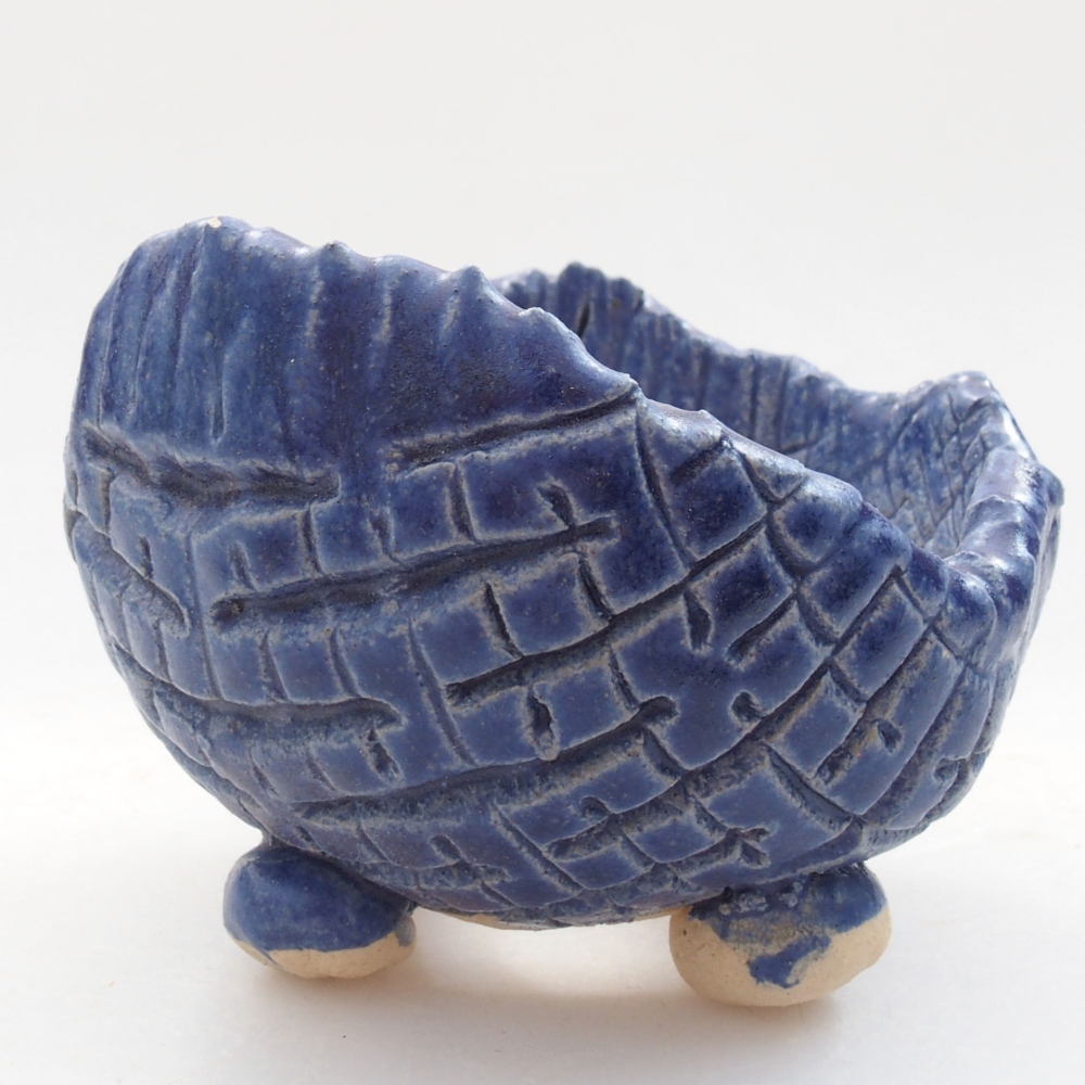 Keramická Škrupina 7 x 7 x 6 cm , farba modrá