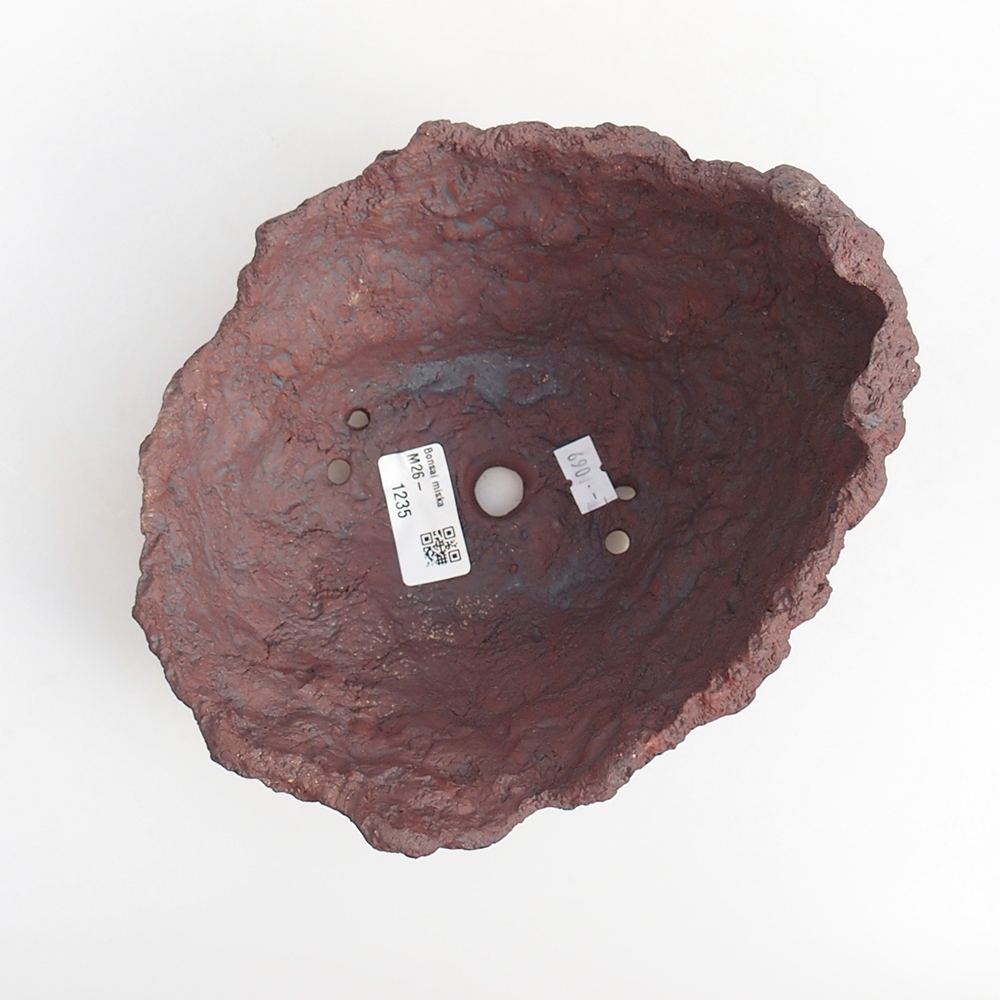 Keramická mušľa 19 x 15 x 14 cm , farba hnedá