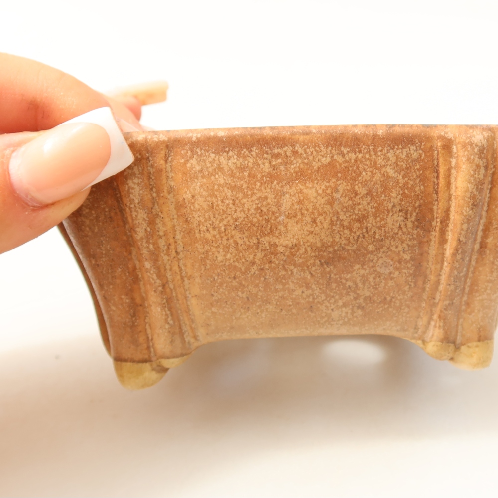 Keramická miska na bonsai 10,5 x 10,5 x 4,5 cm, farba ružová