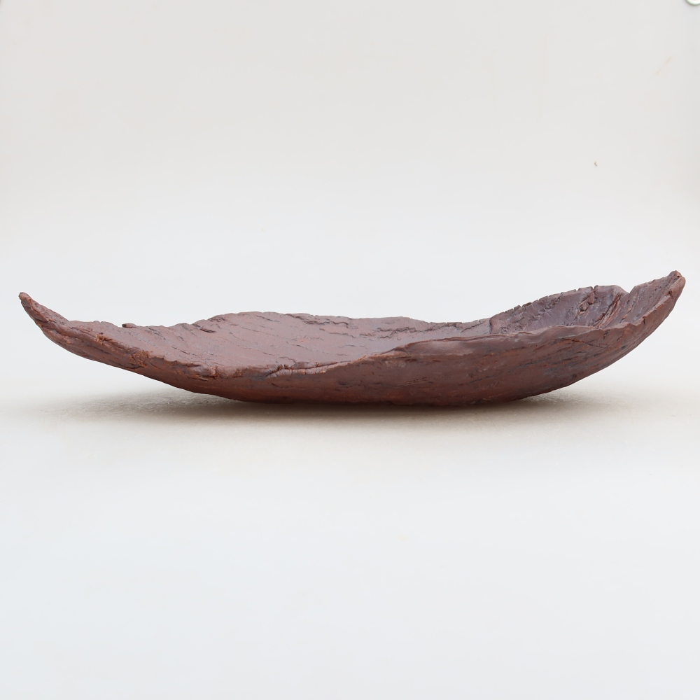 Keramická škrupina  30,5 x 19 x 6 cm, farba hnedá