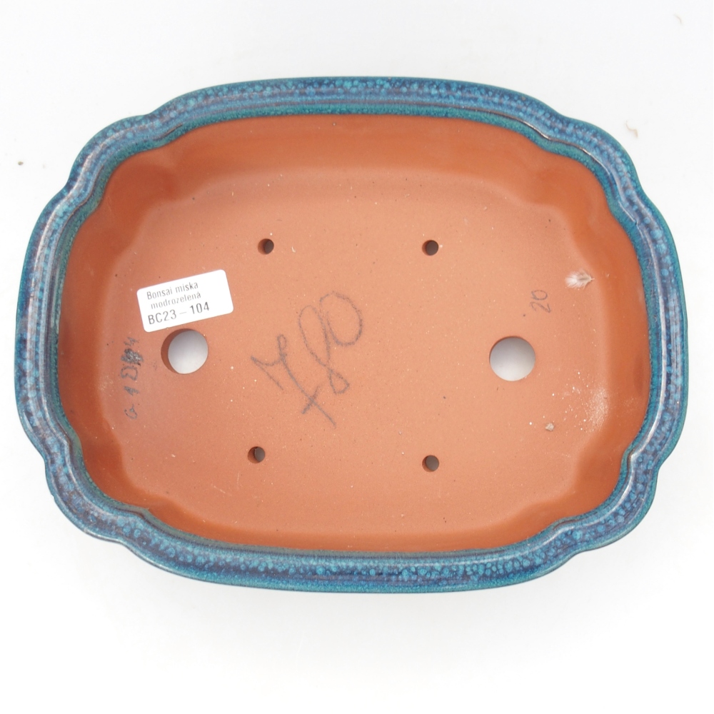 Misa 26 x 21 x 6,5 cm modrozelená