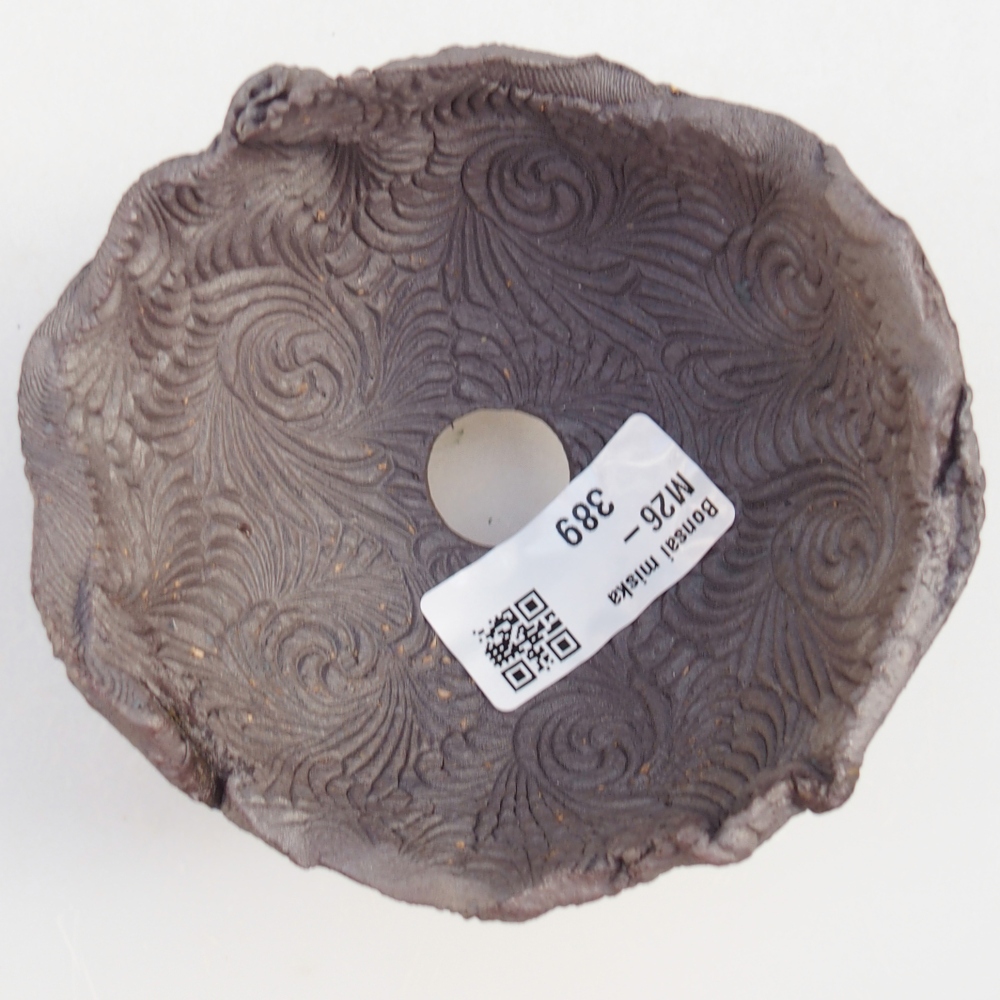 Keramická mušľa 10 x 9 x 7 cm , kovová farba