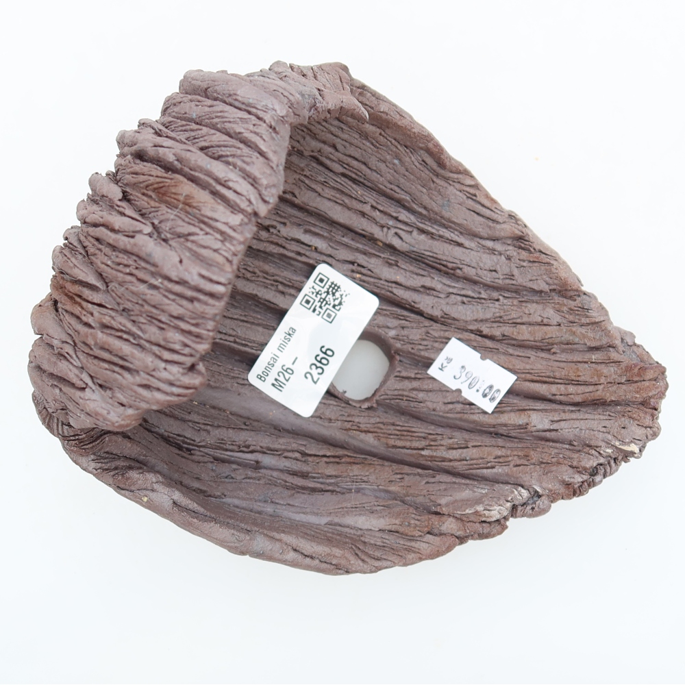 Keramická škrupina  13,5 x 12,5 x 14 cm, farba hnedá