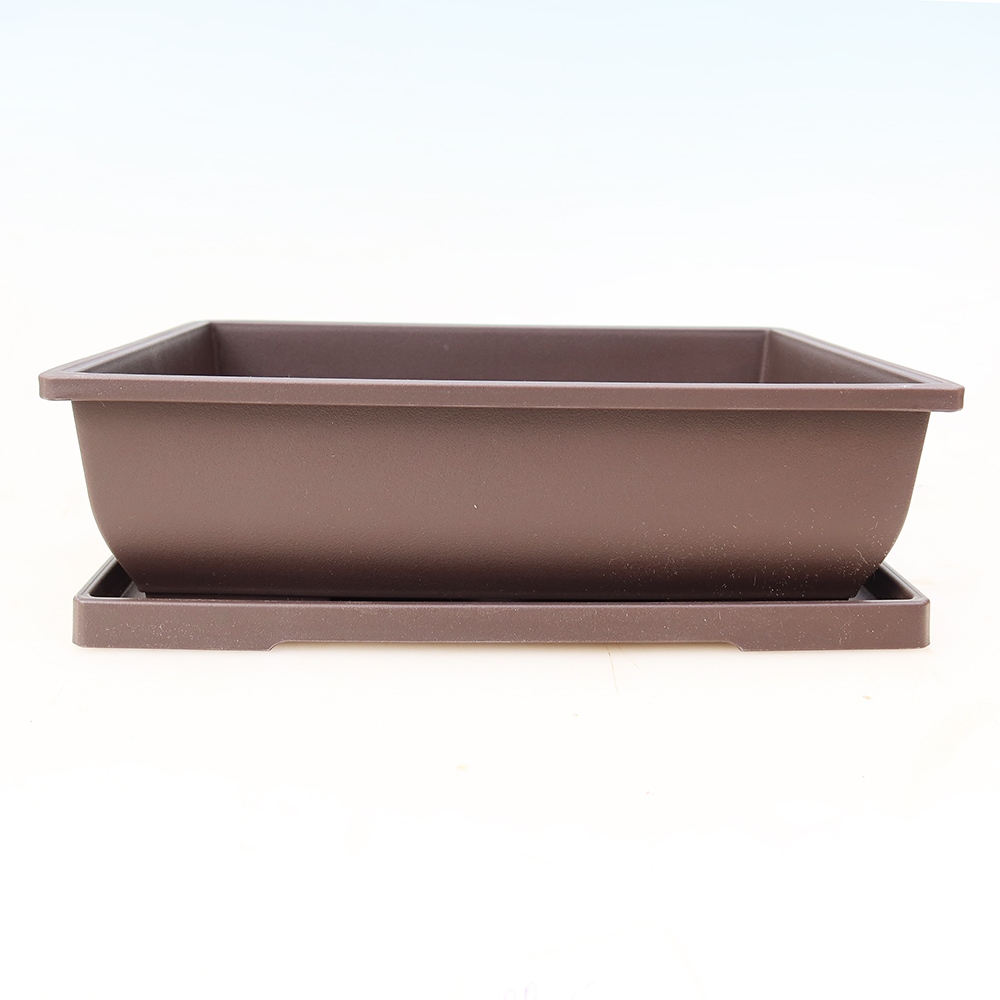 Plastová miska na bonsai + podmiska MP-5 – 28 x 21 x 9 cm