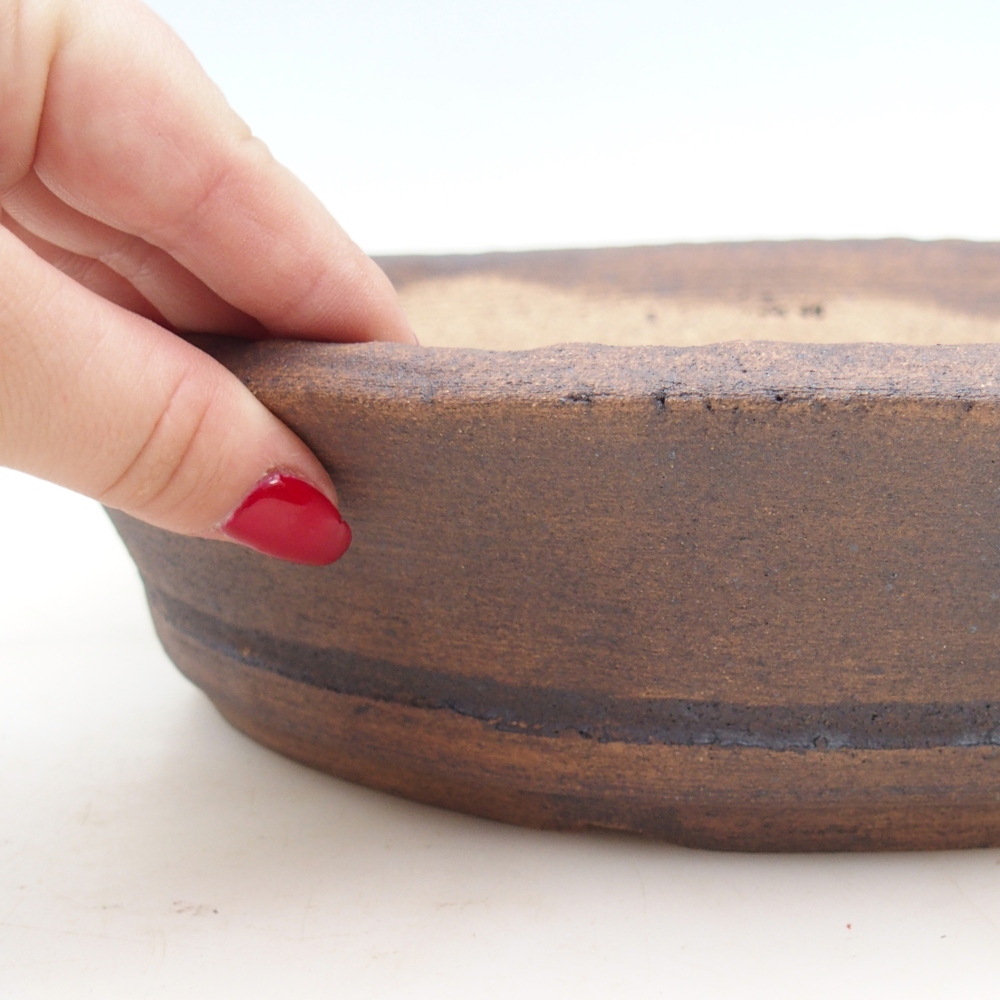 Miska na bonsaj 32 x 32 x 7 cm , farba hnedá