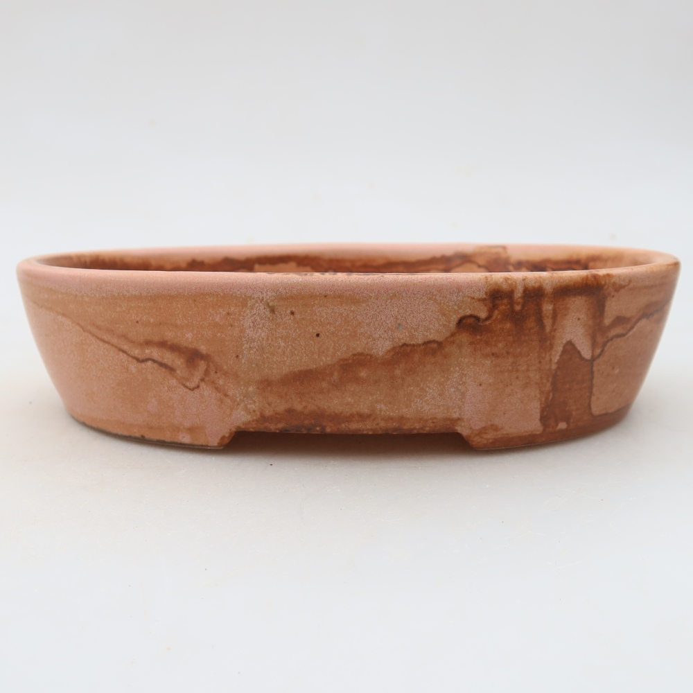 Keramická miska na bonsaje 17 x 14 x 4 cm, ružová