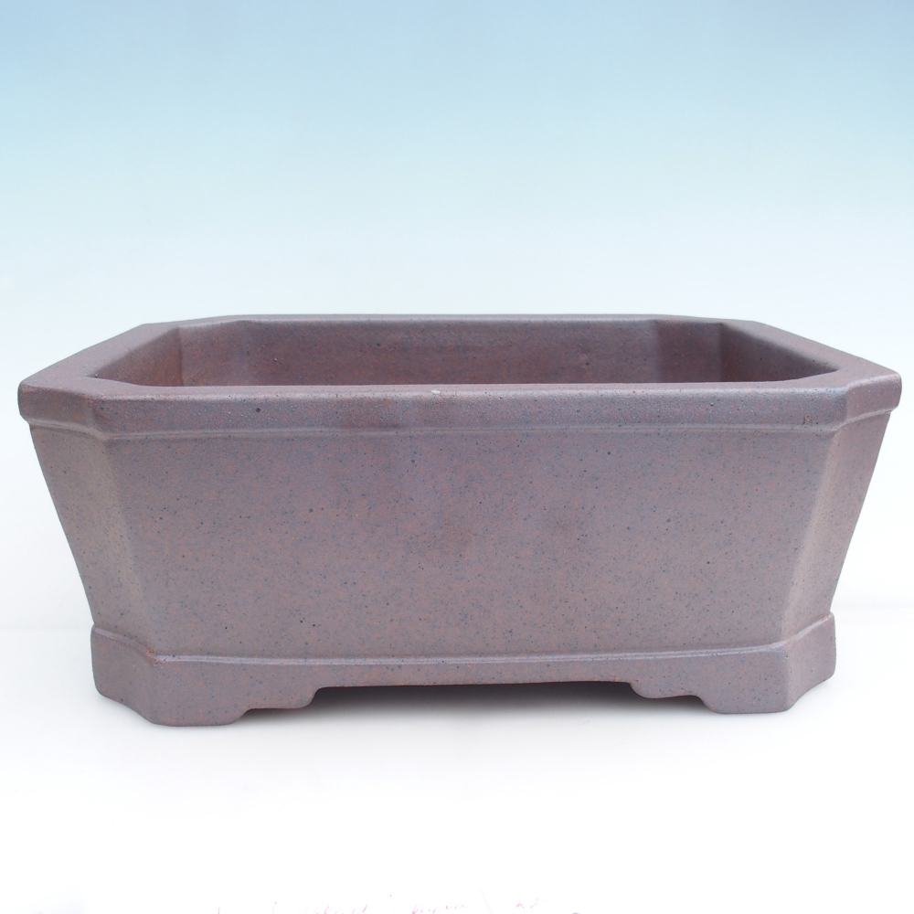 Keramická bonsajová miska 33 x 26 x 12,5 cm, farba kovu
