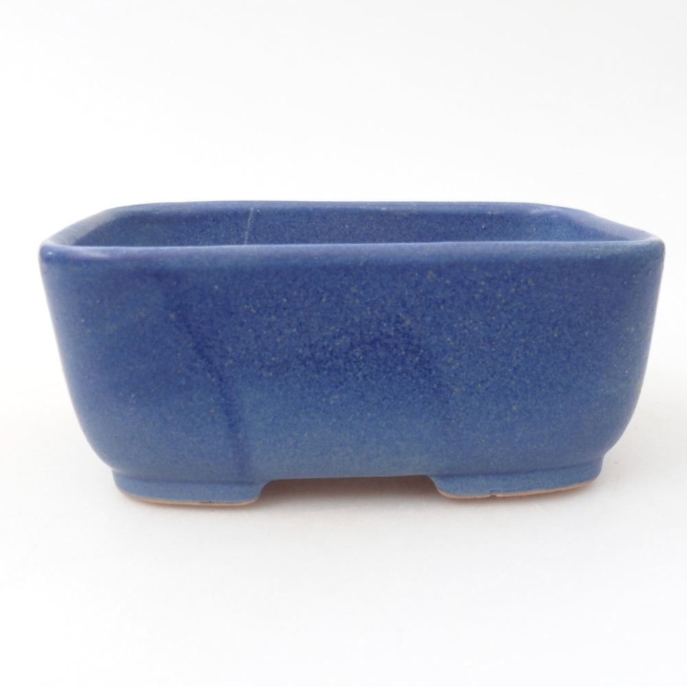 Keramická miska na bonsaje 12,5 x 9,5 x 5 cm, farba modrá