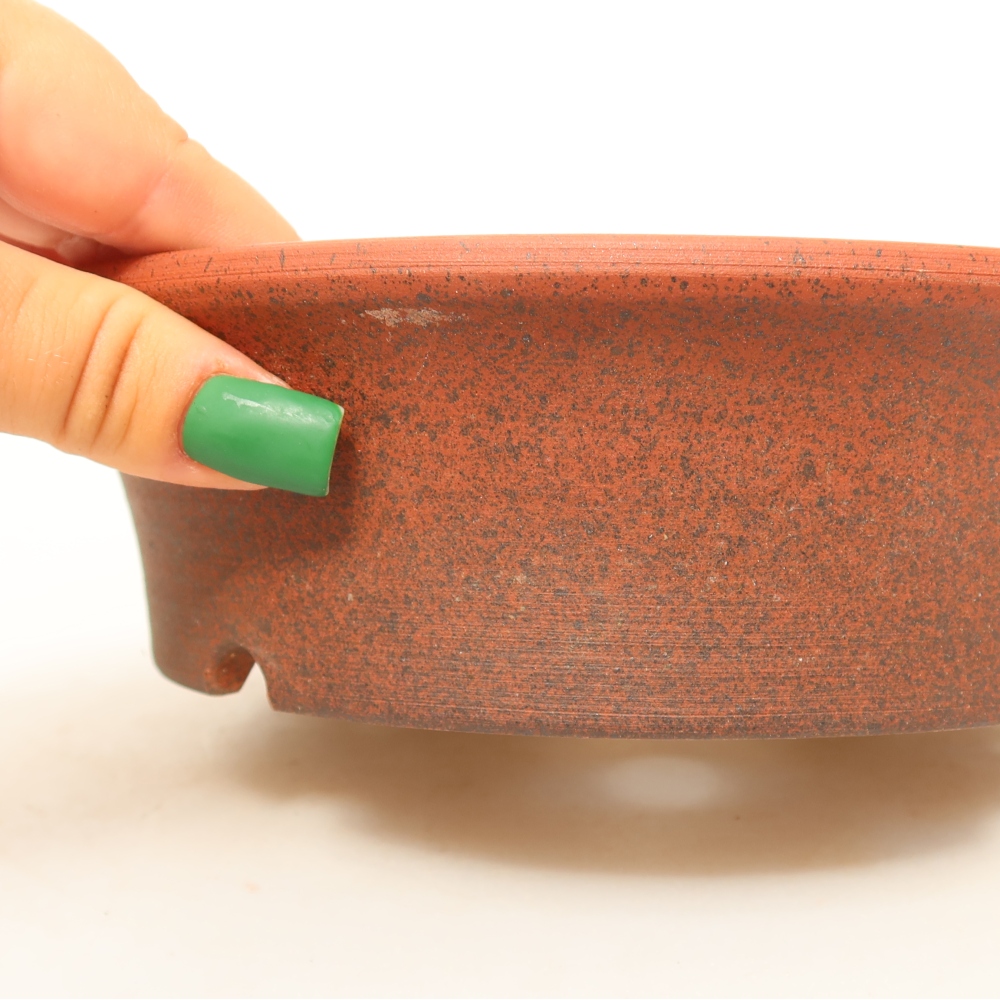 Keramická škrupina  19 x 19 x 5,5 cm, farba tehlová