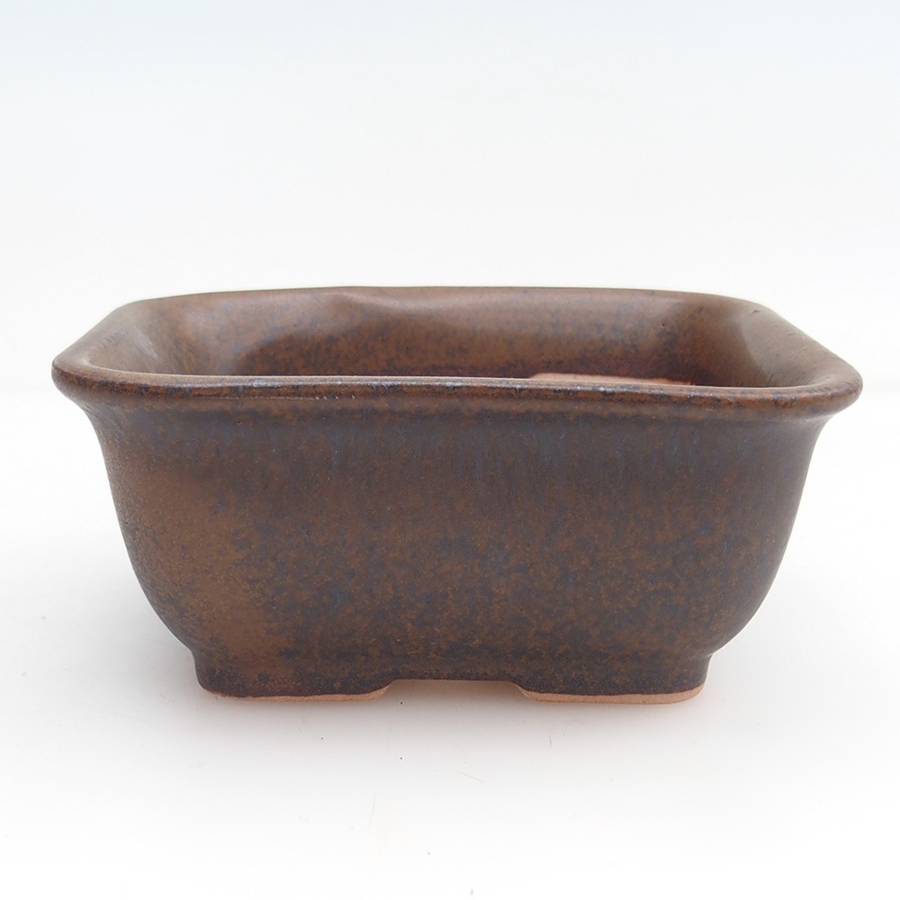 Miska na bonsaj + tanier H38 - 12 x 10,5 x 5 cm. - hnedá