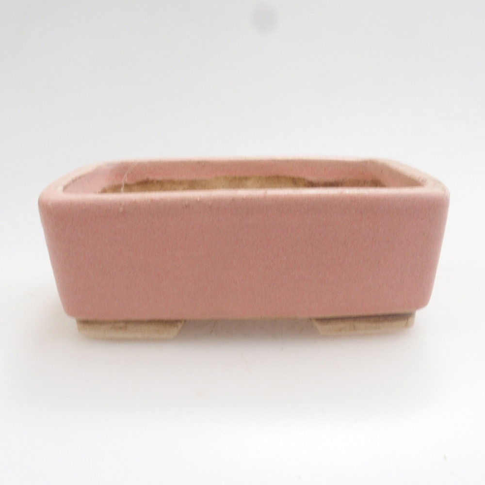 Keramická bonsai miska 9,5 x 8 x 3,5 cm, farba ružová